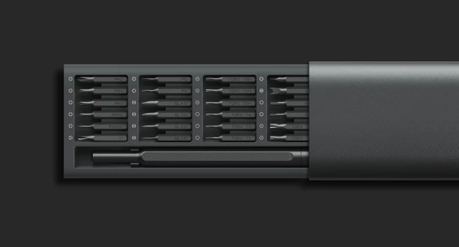 Original Xiaomi Mijia Wiha Screwdriver Set Daily Use Kit 24 Precision Magnetic Bits AL Box Screw Driver Sets Xiaomi Smart Home-11