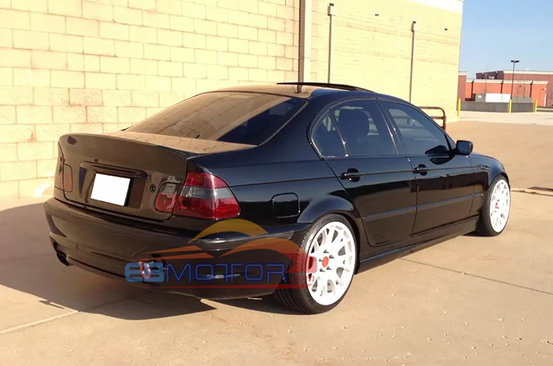 Неокрашенный OEM CSL Стиль настоящий FBIER стеклянный багажник для BMW E46 4D Седан 2000 2006