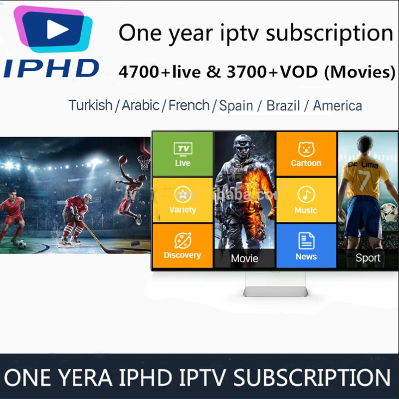 IP ТВ M3u подписка Ip ТВ Италия Великобритания Пособия по немецкому языку Французский Испанский mediaset premium для Android tv Box Enigma2 Смарт ТВ ПК Linux