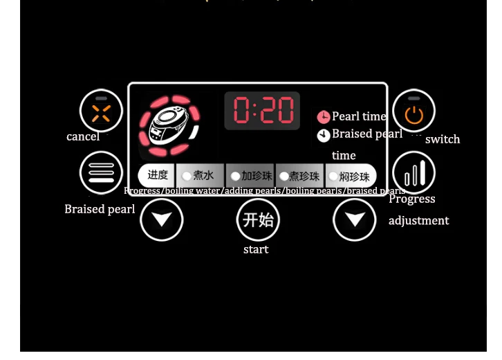 Полностью автоматическая котельная машина для приготовления чая и молока