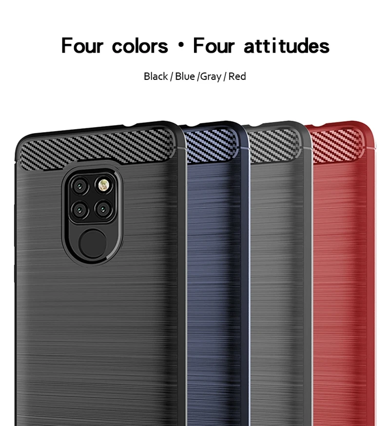 Mofi противоударный чехол для huawei mate 20 силиконовый ударопрочный ТПУ чехол из углеродного волокна для huawei mate 20 мягкая задняя крышка