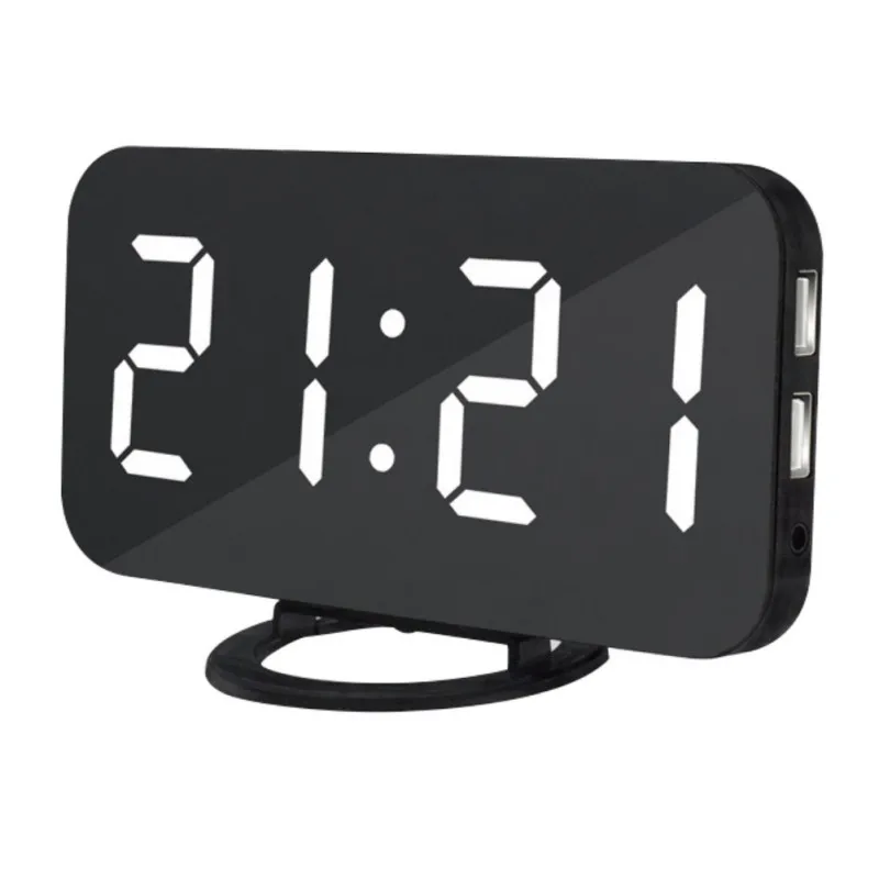 Alarm Clock Creative Digital Mobile Phone Hotel Clocks Charging Image Electronic Snooze LED Display Alarm Clocks Hot