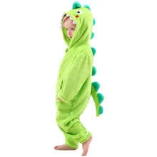 Костюм динозавра дракона для маленьких мальчиков, рождественские костюмы оленей для девочек, флисовые пижамы для детей