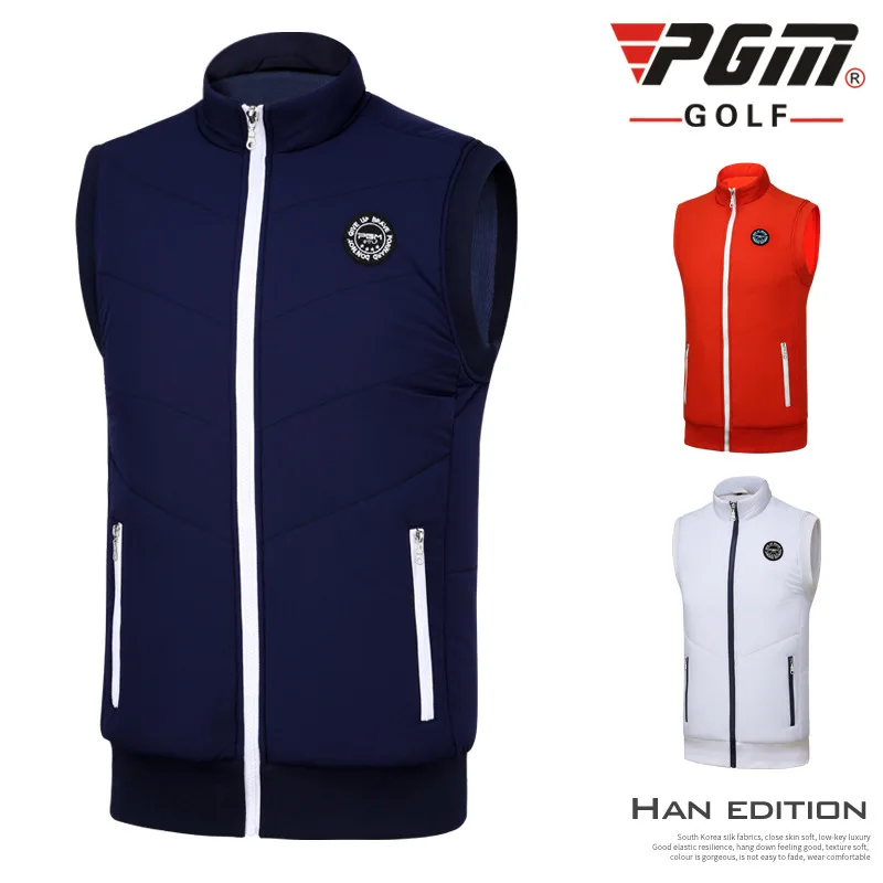 Куртки для гольфа, мужские спортивные жилеты, спортивная одежда, зимняя теплая жилетка для гольфа с флисом, водонепроницаемые куртки без рукавов D0510