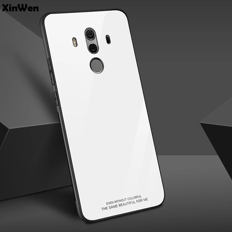 XinWen роскошный противоударный чехол caso для huawei mate 10 mate 10 mate 10pro mate 10 Pro Edge Мягкий ТПУ чехол из закаленного стекла для телефона