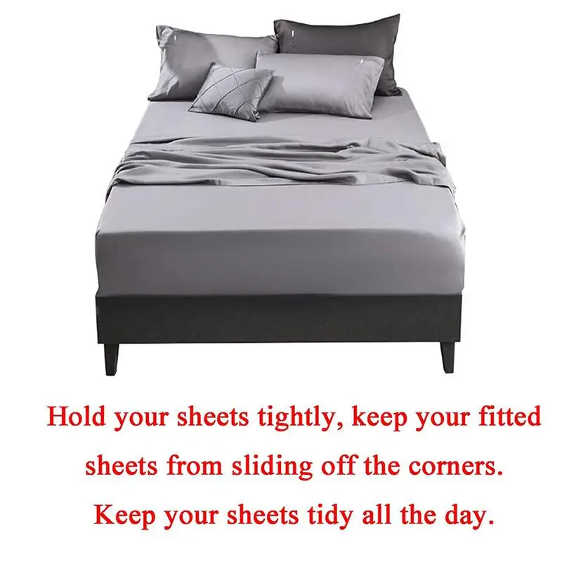 2pc Adjustable Bed Sheet Clips Cover Grippers Holder Mattress Duvet Blanket Fastener Straps Fixing Slip-Resistant Belt