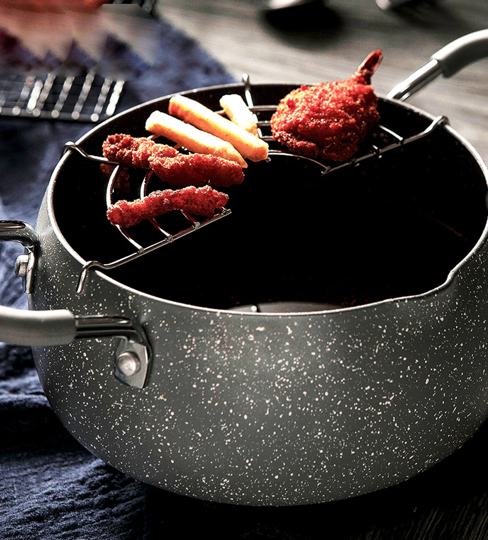 Медицинская каменная фритюрница домашняя маленькая мини без дыма антипригарная