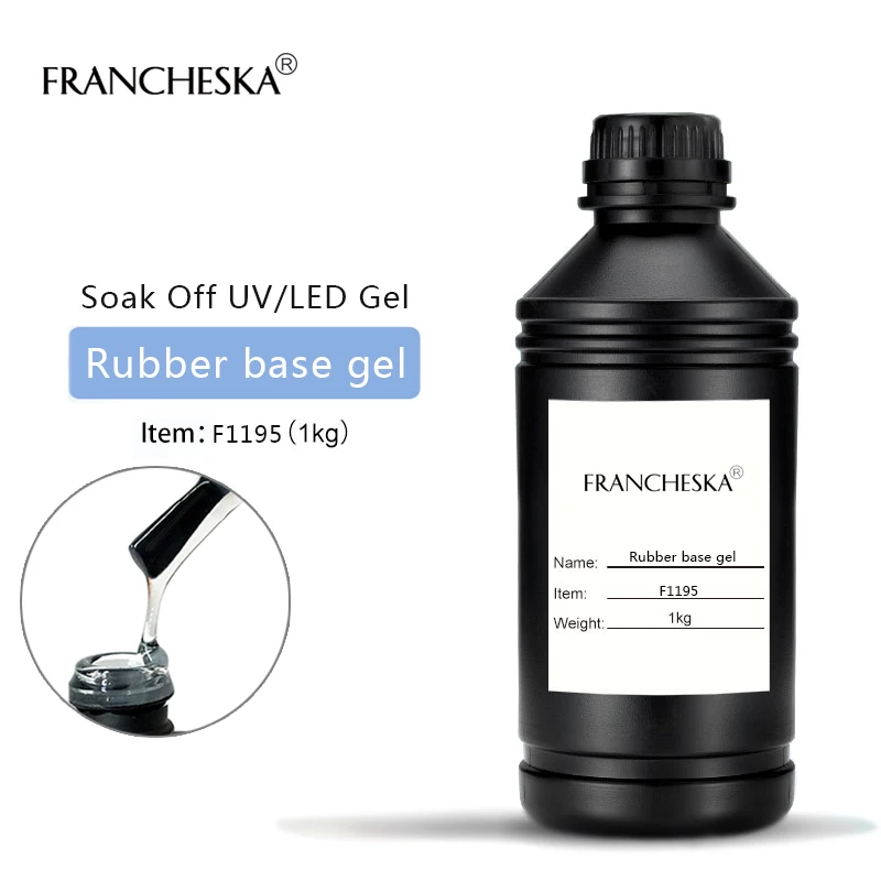 Francheska 1kg base coat top coat rubber top base gel nail polish oje nagels spulletjesnail gel polish soak off gel lak