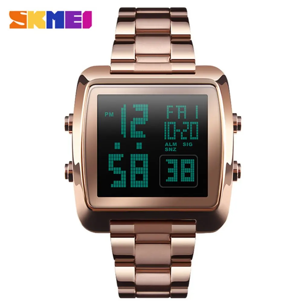 SKMEI Top Brand Watch Womens 30m Waterproof Multifunction LED Digital
Watch Business Casual Wrist Watch Models Relogio Watches