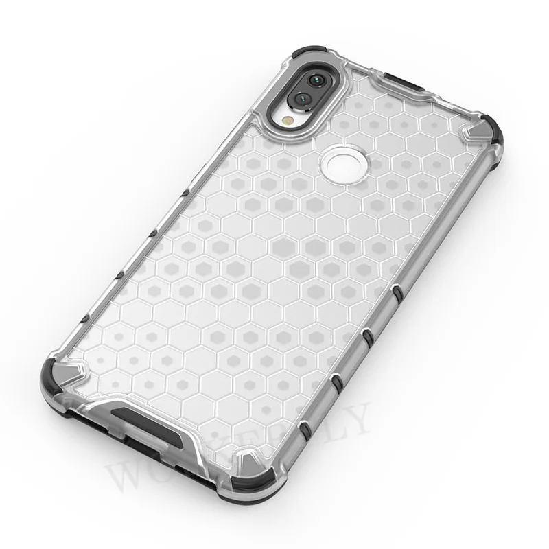 Гибридный защитный чехол из ТПУ+ поликарбоната для Red mi Note 7 5 8 Pro, прозрачный противоударный чехол с Сотами для Xiaomi mi 9 Lite CC9 CC9E A3, красный чехол для mi 7
