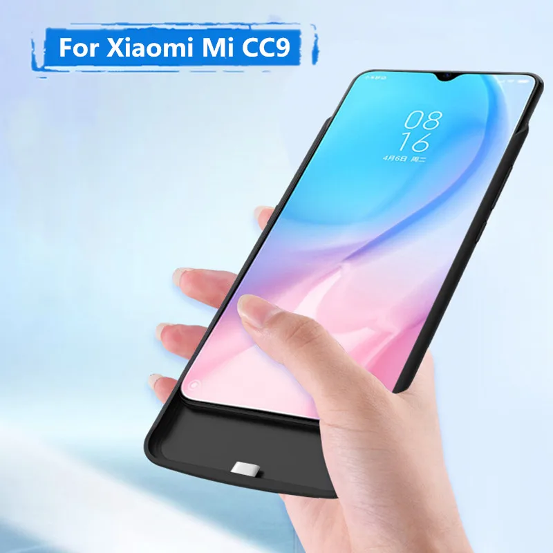 Чехол для аккумулятора s для Xiaomi Mi CC9, внешний аккумулятор, чехол для зарядки аккумулятора, 6500 мАч, портативное быстрое зарядное устройство, чехол для аккумулятора