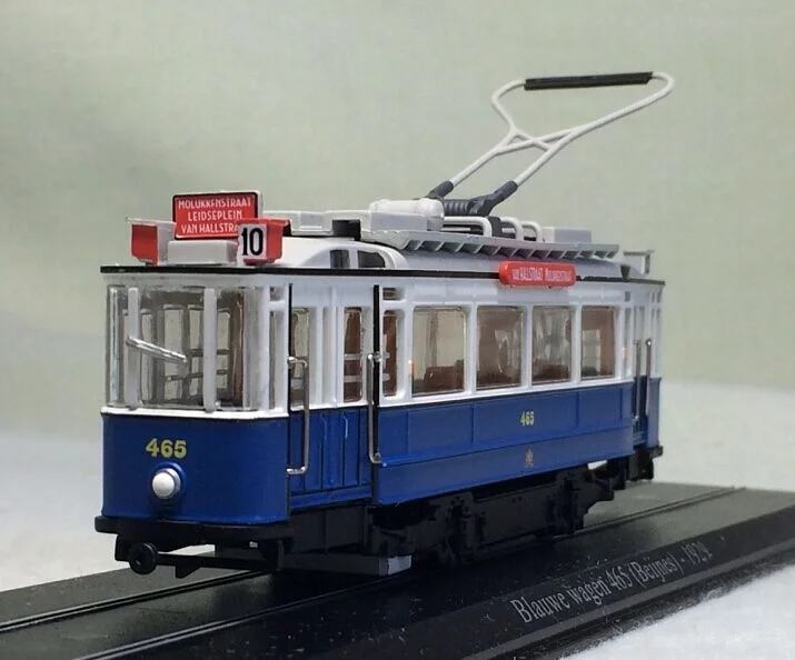 1: 87 Blauwe wgen 475(Beijnes)-1929 Швейцарский городской трамвайный поезд Смола стационарная модель