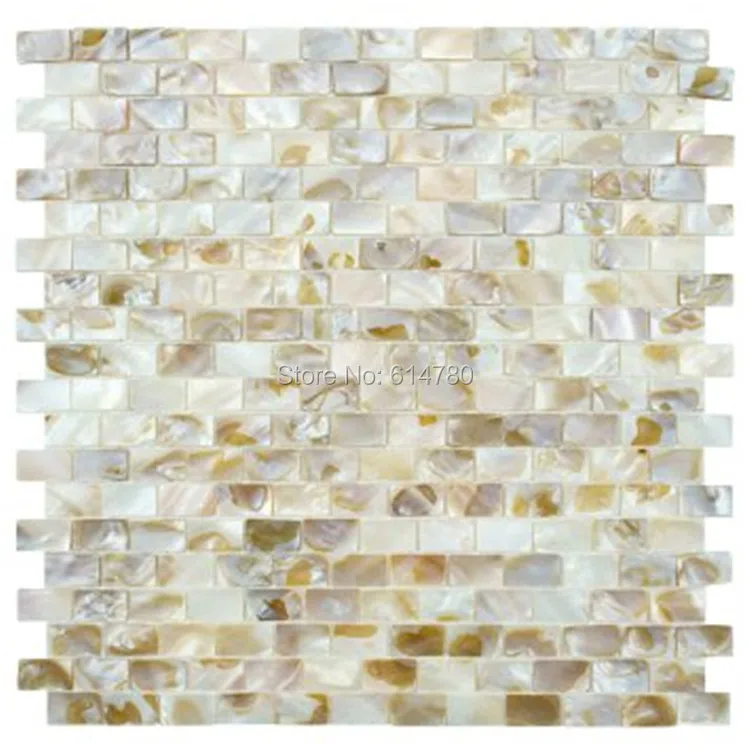 Home Improvement Mixed Color Shell Mosaic Tile Backsplash