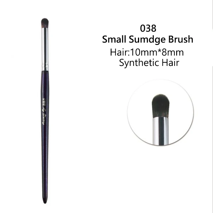 1 piece 038 Small Smudge Makeup Brushes Eyeshadow Eye Blending Synthetic hair Wood handle Professional Make up tools