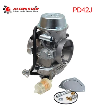 

Alconstar- 42mm PD42J Motorcycle Vacuum Carburetor for Yamaha YFM600 Raptor 500 650 660 for honda ATV 400cc to 700cc Racing
