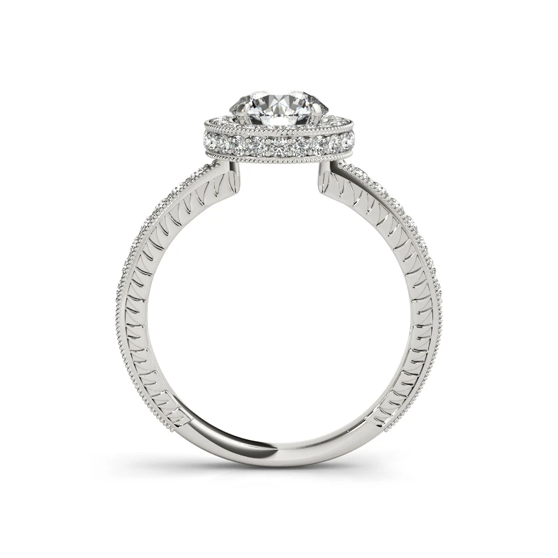 LESF 1,0 Ct циркония 2 шт. свадебный набор Твердые стерлингового серебра 925 кольцо Обручальное кольцо модные ювелирные изделия для женщин