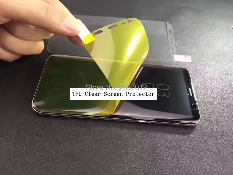 SZAICHGSI 500 шт TPU прозрачная полная крышка изогнутая часть протектор экрана для iPhone X 8 7 6 5 samsung S 6 7 edge Plus