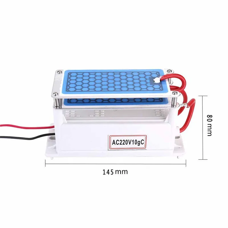 Портативный Керамический генератор озона 220 V/110 V 10g двойной интегрированный длинный срок службы керамический озонатор воздуха система очистки воздуха и воды
