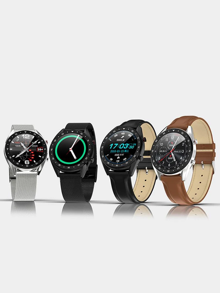  New L7 BTcall SmartWatch Sports Watch ECG+PPG HRV Report Heart Rate Blood Pressure Test IP68 Waterp