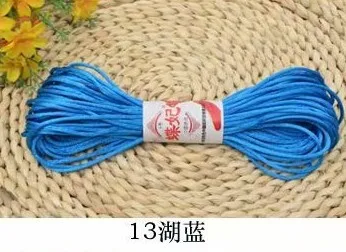 13 DIY ручной вязание пряжа полиэфирная швейная пряжа применение для ручной работы цепочки и ожерелья 20 м/комплект - Цвет: 13