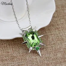 Jóias de filme agradável uma vez em um tempo bruxa má zelena glinda pingente de vidro colar excelente lembrança presente para os fãs