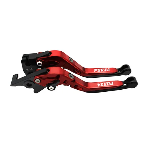 Мотоцикл FORZA тормоза с ЧПУ складные сцепные рычаги для Honda SH300/MF13/NSS300 FORZA300 FORZA 125 250 300 2010 - Цвет: Красный