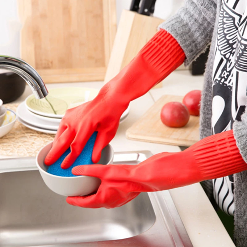 Kitchen Cleaning Gloves Durable Waterproof Household Glove Dishwashing 選択