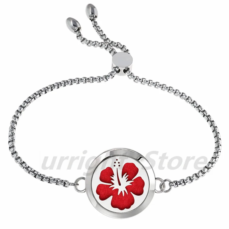 Live love dream angel lotus love heart Essential Oil Diffuser Locket Perfume Bracelet Stainless Steel 25mm locket Bangle 10pads