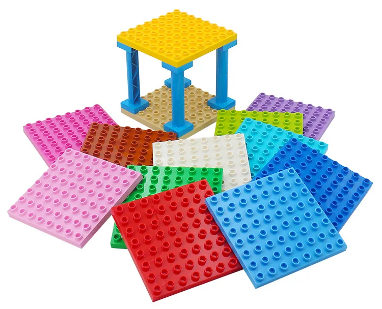 Big Building Blocks Compatible Big Size Brick Kids DIY Toys ABS Plastic Building Toys Blocks Parts 8x8 Educational Learning