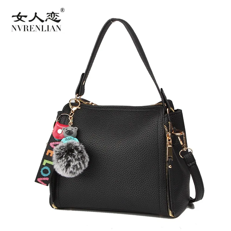 

NVRENLIAN Luxury PU Leather HandBag Women Shoulder Bags Brand Designer Bags New 2018 Fashion Ladies Hand Bag Female Bolsa