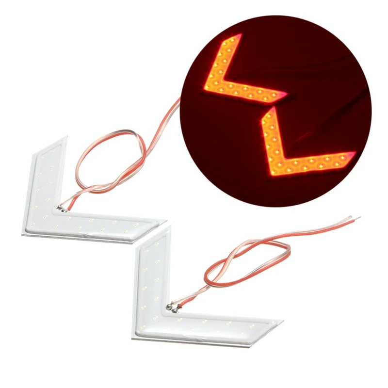 2x17 SMD Автомобильный светодиодный поворотник COB со стрелками светильник скрытия