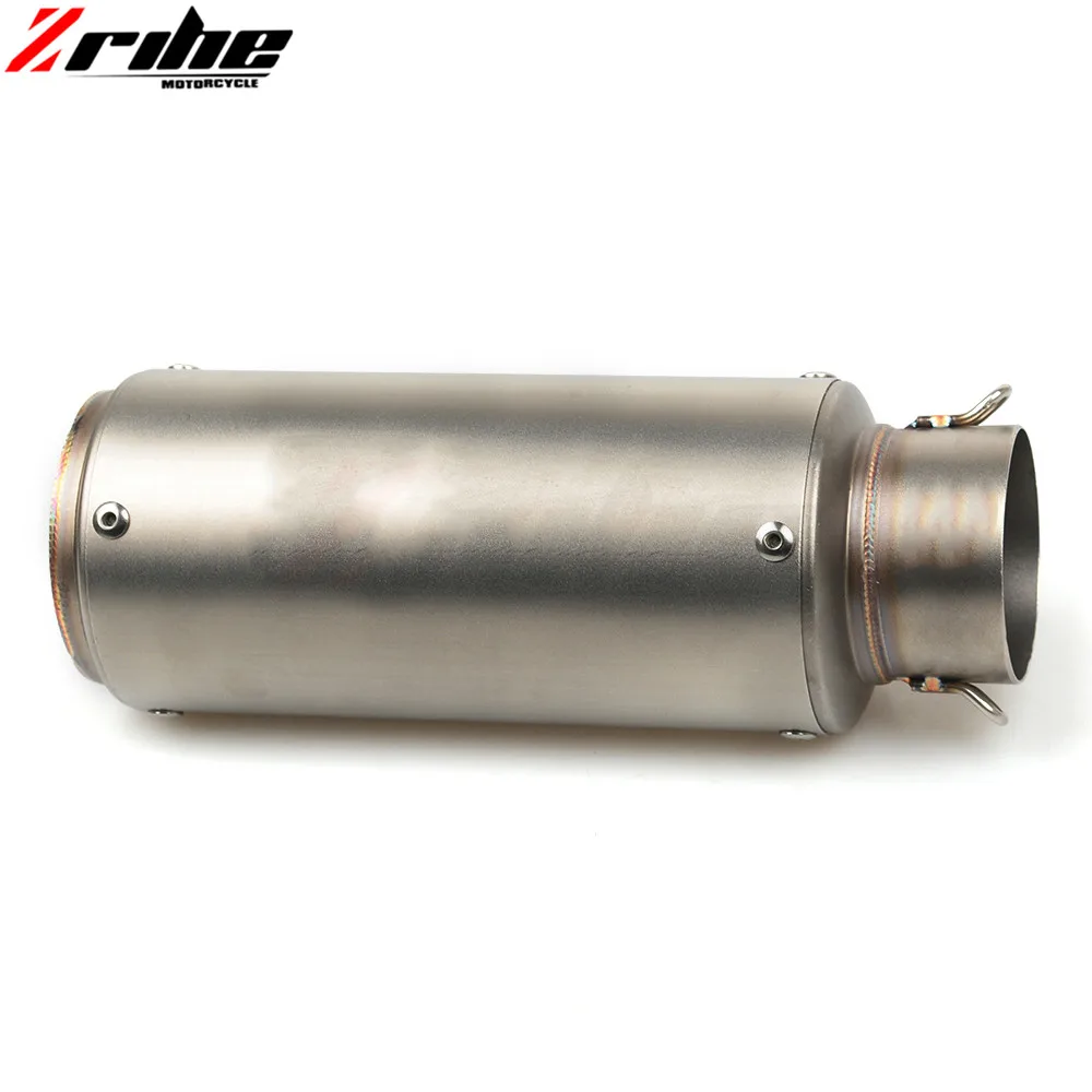 C51mm Для 36-51/61 мм мотоцикл выхлопной трубы скутер изменение Глушитель Трубы универсальный для Triumph Daytona 675 SPEED TRIPLE Street Tri - Цвет: C51mm