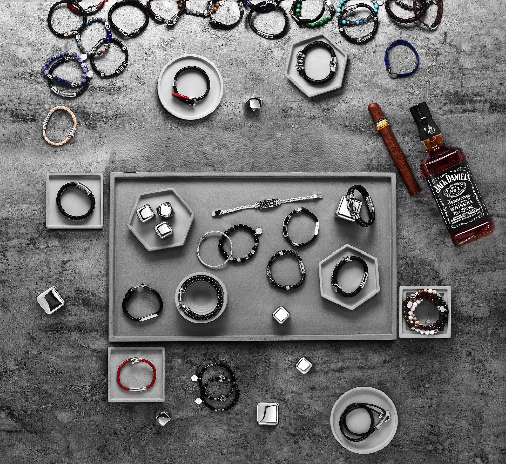 Мужской кожаный браслет из нержавеющей стали 316l|fashion men bracelet|men braceletmen bracelet fashion |