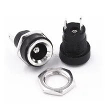 10 шт. 3A 12 В для источника питания постоянного тока гнездо гнездовой панельный разъем 5,5 мм 2,5 мм переходник 2 типа терминалов 5,5*2,5