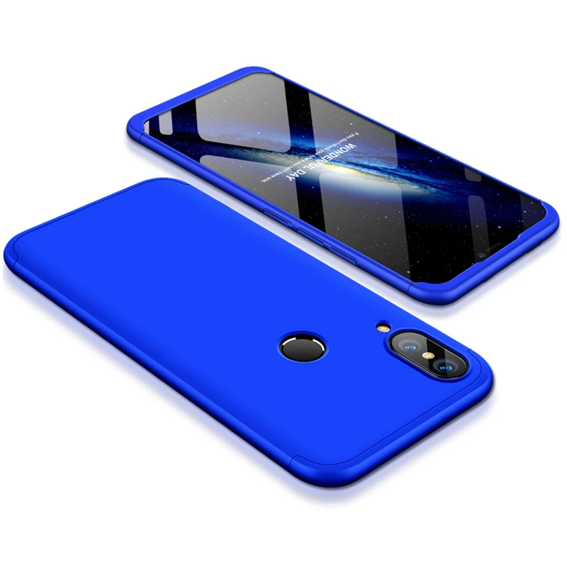 Для huawei Nova 4 задняя крышка Funda huawei Nova 3i чехол Nova3 3 в 1 360 Защита Etui для huawei Nova 3 Чехол Nova3i Nova4 - Цвет: Синий
