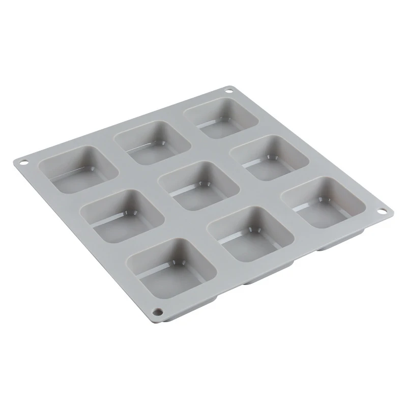 

9 Grid DIY Silicone Soap Mold Handmade Soap Making Square Moulds Tools 2019ing