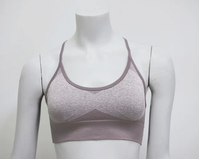 Brown Bras Женский бесшовный Набор для йоги, одежда с высокой талией, леггинсы для бега+ спортивный бюстгальтер тренировочный костюм для занятий йогой Femme, комплект для фитнеса - Цвет: Brown Bras