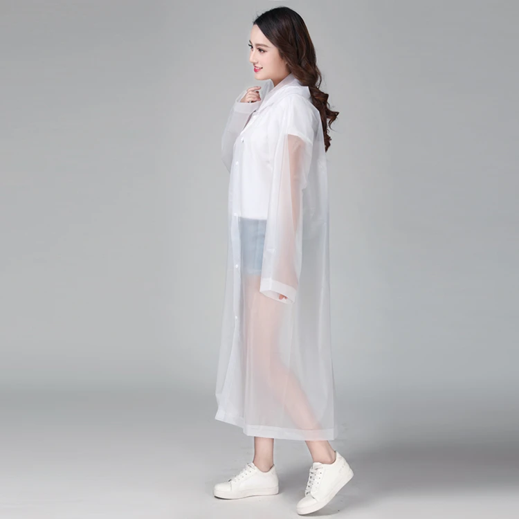 Женское прозрачное непромокаемое пальто Keconutbear, Модный женский плащ из ЭВА, утолщенный водонепроницаемый дождевик