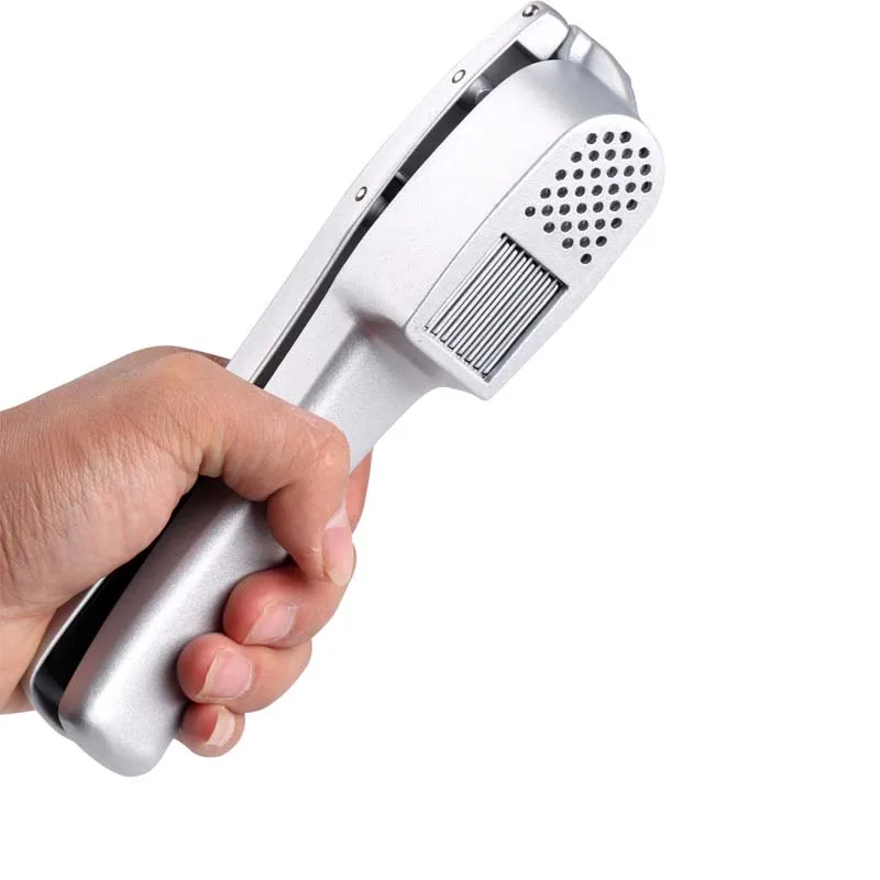 New Garlic Press Slicer 2 In 1 Aluminium Garlic Press Ginger Mincer Slicer With Slicing And Grinding Kitchen Cooking Tools