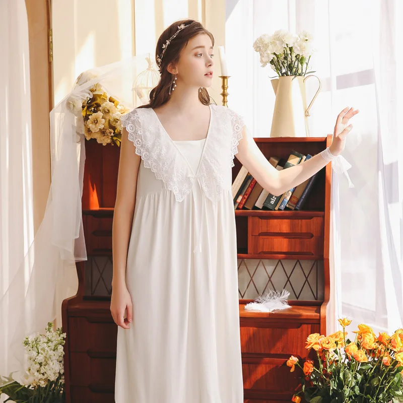 2019 для женщин летние женские в викторианском стиле без рукавов Белый медовый