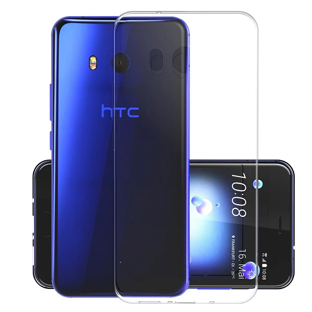 Ультратонкий Прозрачный мягкий силиконовый чехол HereCase из ТПУ для HTC X10 10 Evo U Ultra Play