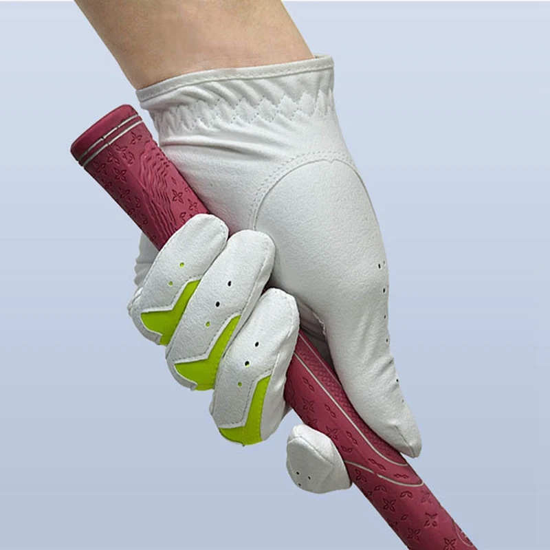 1 Pc Men's Left Hand Leica Microfiber Non-slip Women Golf Gloves Soft Breathable Sport Gloves Golf Accessories for Golfer