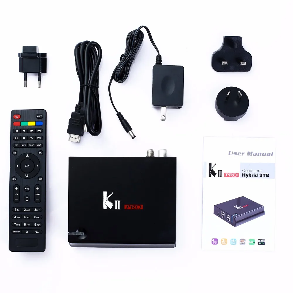 KII Pro 4K Android спутниковый ресивер DVB-S2/T2 рецептор 1 год Европа Испания Польша CCcam клины бесплатно Смарт Android tv Box