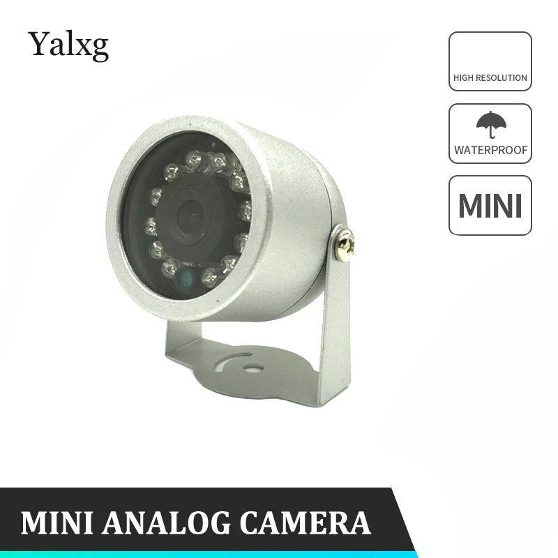 Cmos 800 Lines CCTV Analog Wired Home Mini Camera 12LED IR Night Vision IP66 Outdoor Waterproof Video Surveillance | Безопасность и