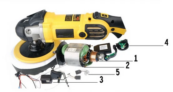 Для DEWALT DW803 DW810 угловая шлифовальная машина электрическая мельница ротор статор углеродная щетка переключатель аксессуары