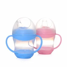 Momy et Ange Nouvelle Alimentation Biberon bébé Tasses Tout Sillicone Canard Tasse 160 ML Leakageproof Infantile Potable L’eau Poignée bouteille