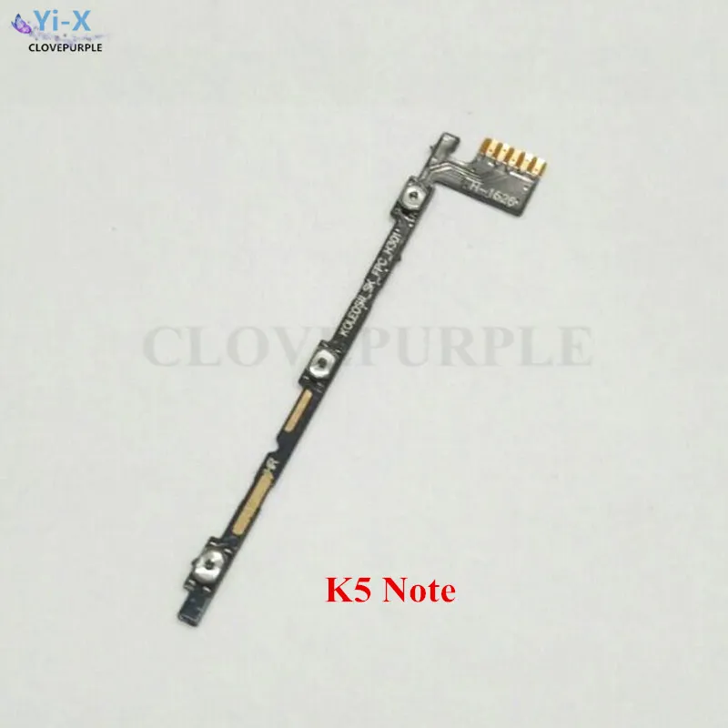10 шт./лот шлейф питания и громкости Кнопка ключа для Lenovo K5 Note запасные части |