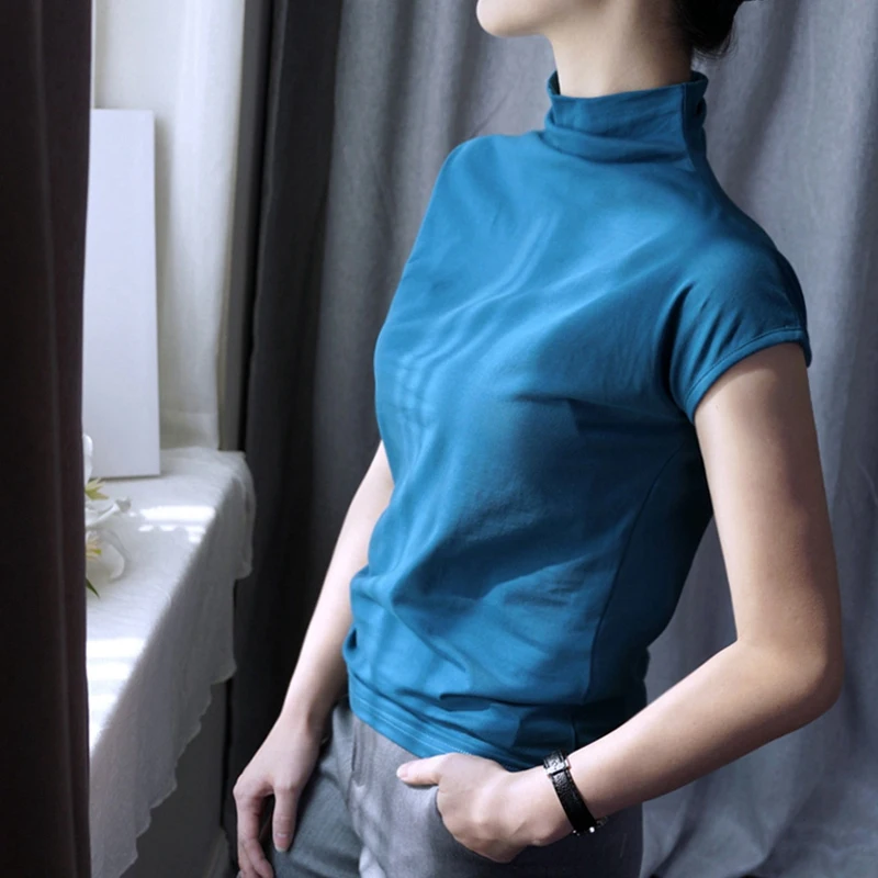 ONLYSVTER S-3XL, повседневные Хлопковые женские футболки, летние топы с коротким рукавом, женские футболки, одноцветные женские футболки