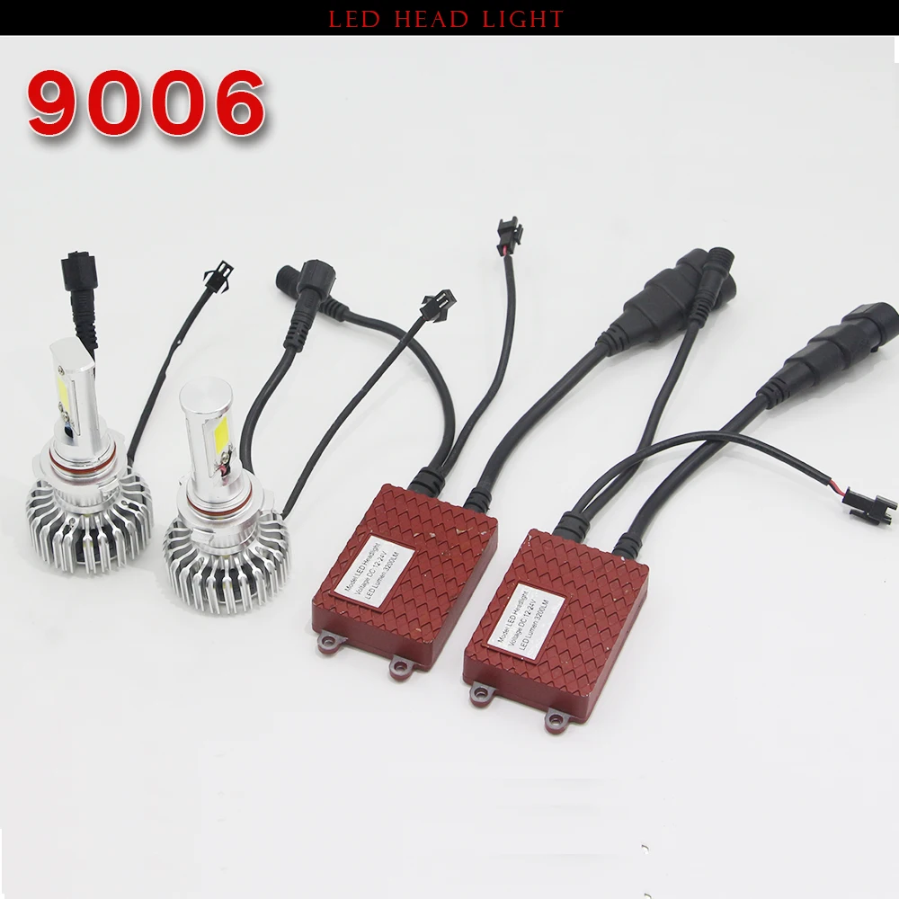 9006 HB4 светодиодный фонарь 40 Вт 6400LM в комплекте COB белый 6000 K 12 V с водителем авто фары противотуманные фары