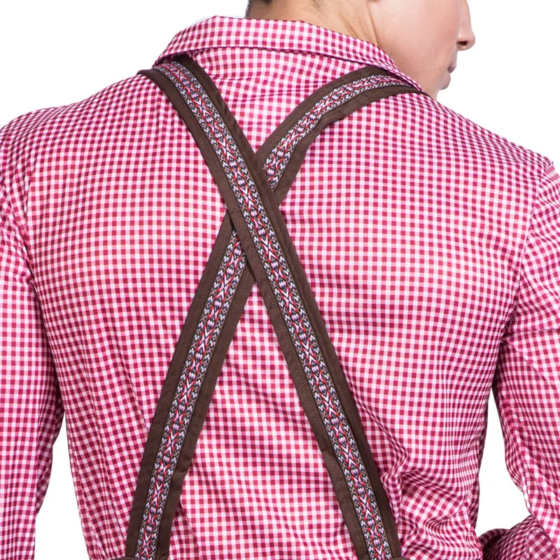 Мужской костюм на Октоберфест для взрослых Lederhosen Фестиваля Пива мужчин